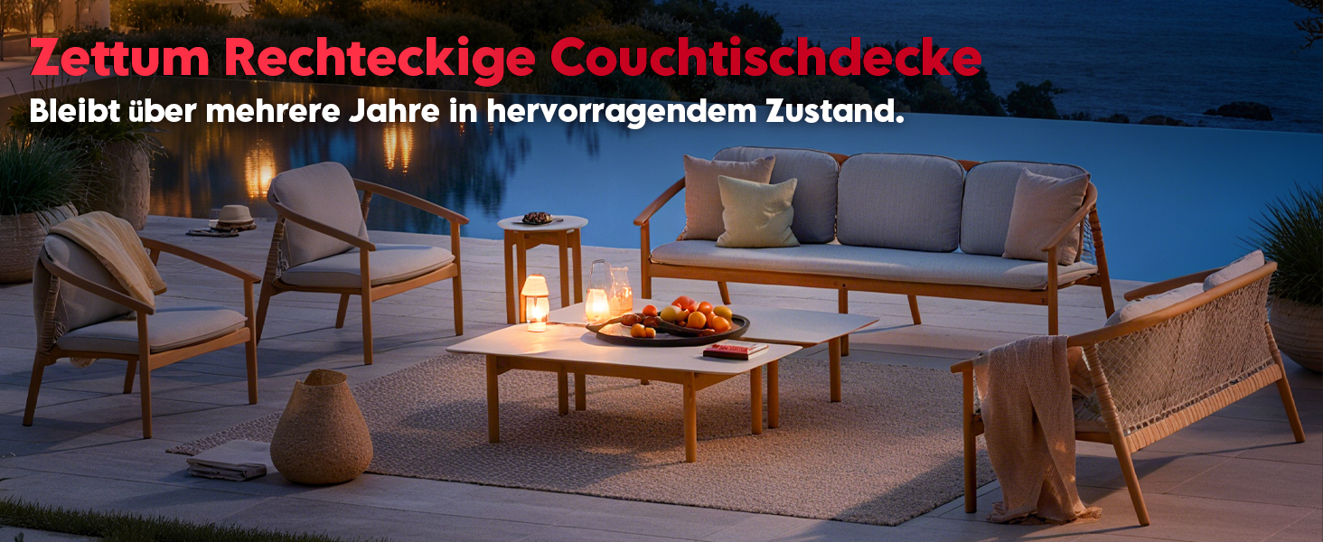 Чохол для садово-патіо меблів Zettum 121x66x45 см, водонепроникний, 600D Oxford PU, захисна накидка для саду та тераси