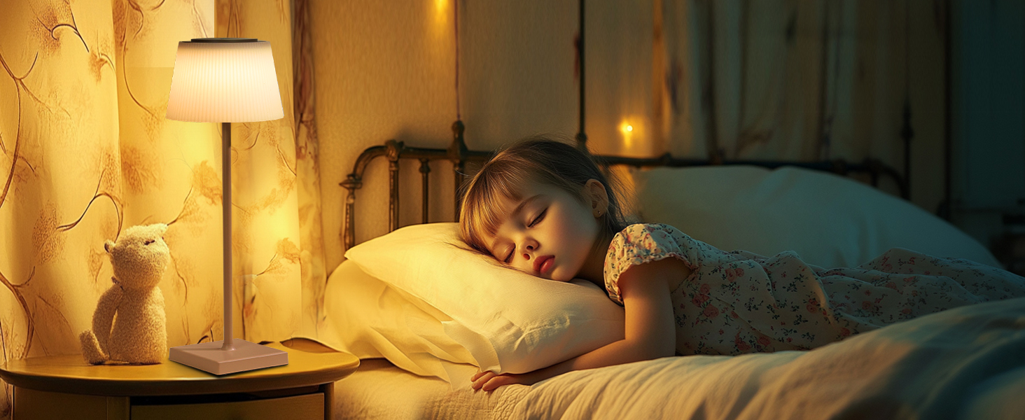 Aigostar LED акумуляторна настільна лампа бездротова, торшер з сенсорним керуванням, 3 режими кольору, IP54 вологозахист, для дому та саду (Світло-коричневий)