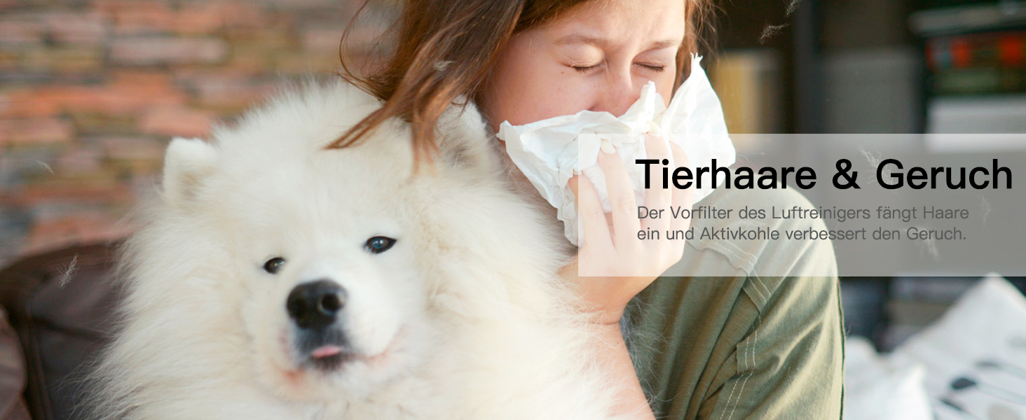 Повітряний очисник AIRTOK з ароматерапією, фільтр HEPA H13, 4-ступенева фільтрація, для алергіків, 3 швидкості