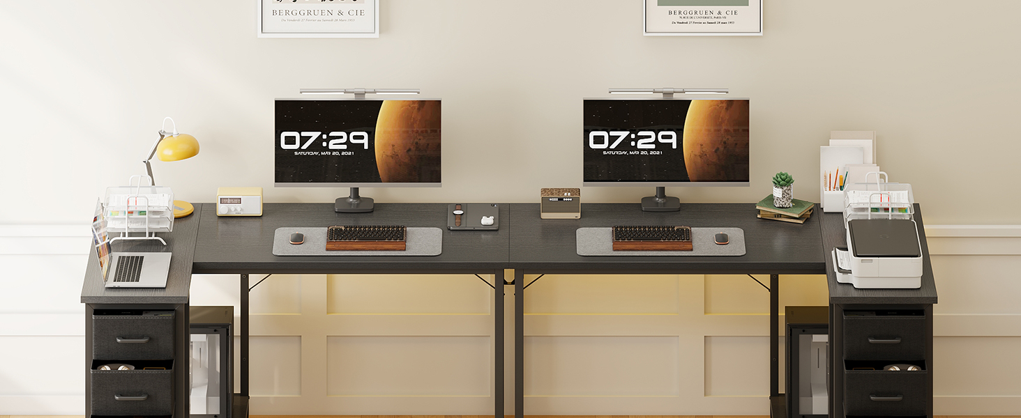 Комп'ютерний кутовий стіл Coleshome 100x70 см з 4 шухлядами, білий. Регульований стіл для офісу, кабінету, спальні. Розміри: 100x70 см, 120x70 см (чорний)