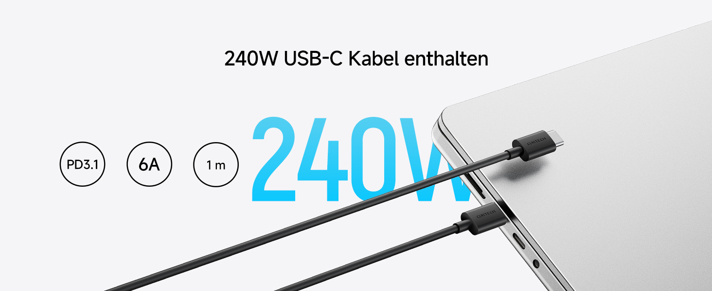 Power Bank CUKTECH 15 Ultra 20000mAh 165W з 3 портами, PD 3.1, цифровим дисплеєм. Сумісний з iPhone, MacBook, Samsung