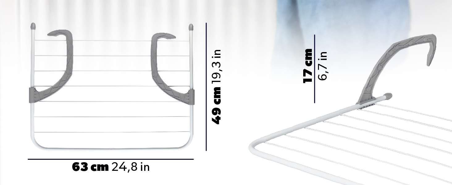 Балконна сушильна машина, складна сушарка для балкона, перила, радіатор, ванна кімната, підвісна сушарка