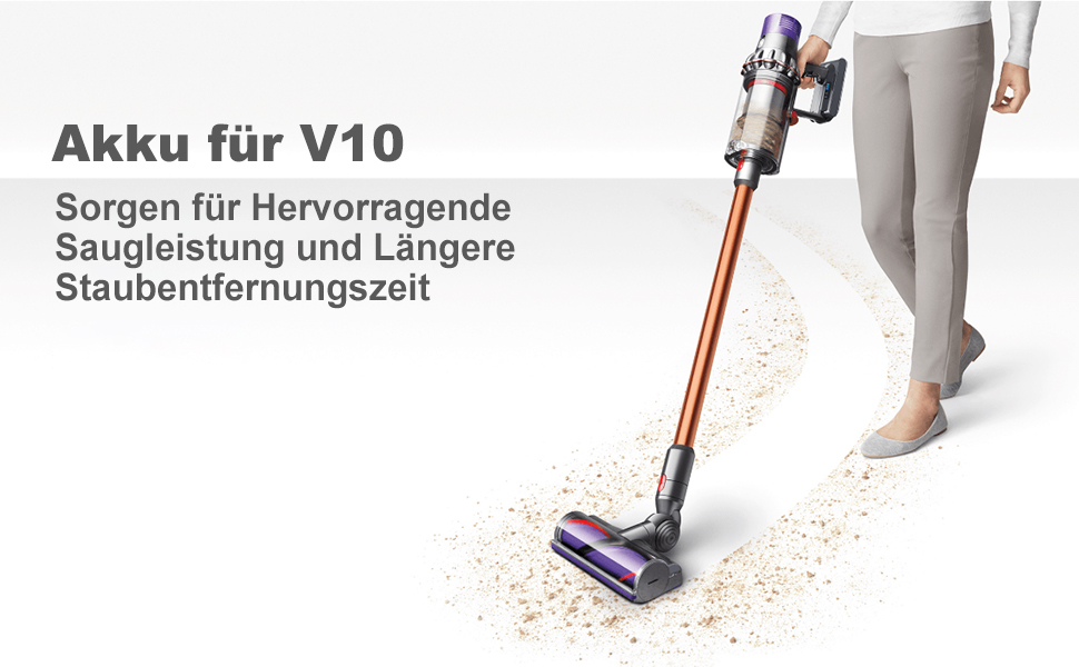 Змінна батарея EVARY 6000 мАг для Dyson DC62 / DC58 / DC59 / DC61 / DC72 / DC74 / SV03-SV09 2 фільтри та щітки