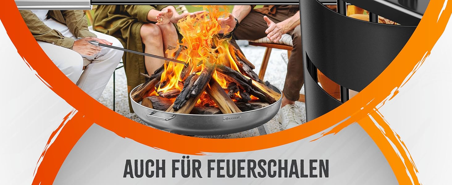 Набір для каміну KESSER® 5 предметів | Сучасний дизайн, з покриттям, з нержавіючої сталі, антрацит