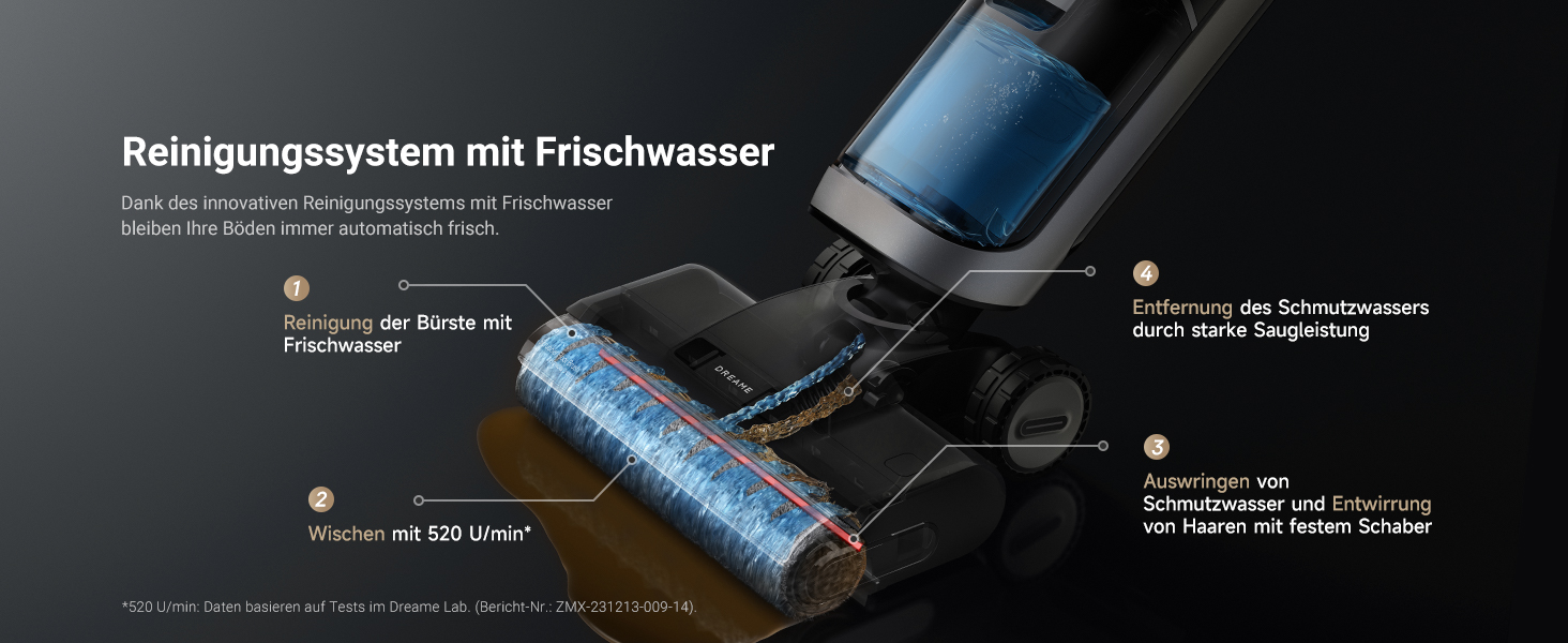 Dreame H14 Pro: Робот-пилосос 2-в-1 з мийкою підлоги, сушка гарячим повітрям 60°C, керування через додаток, потужність 18000Pa