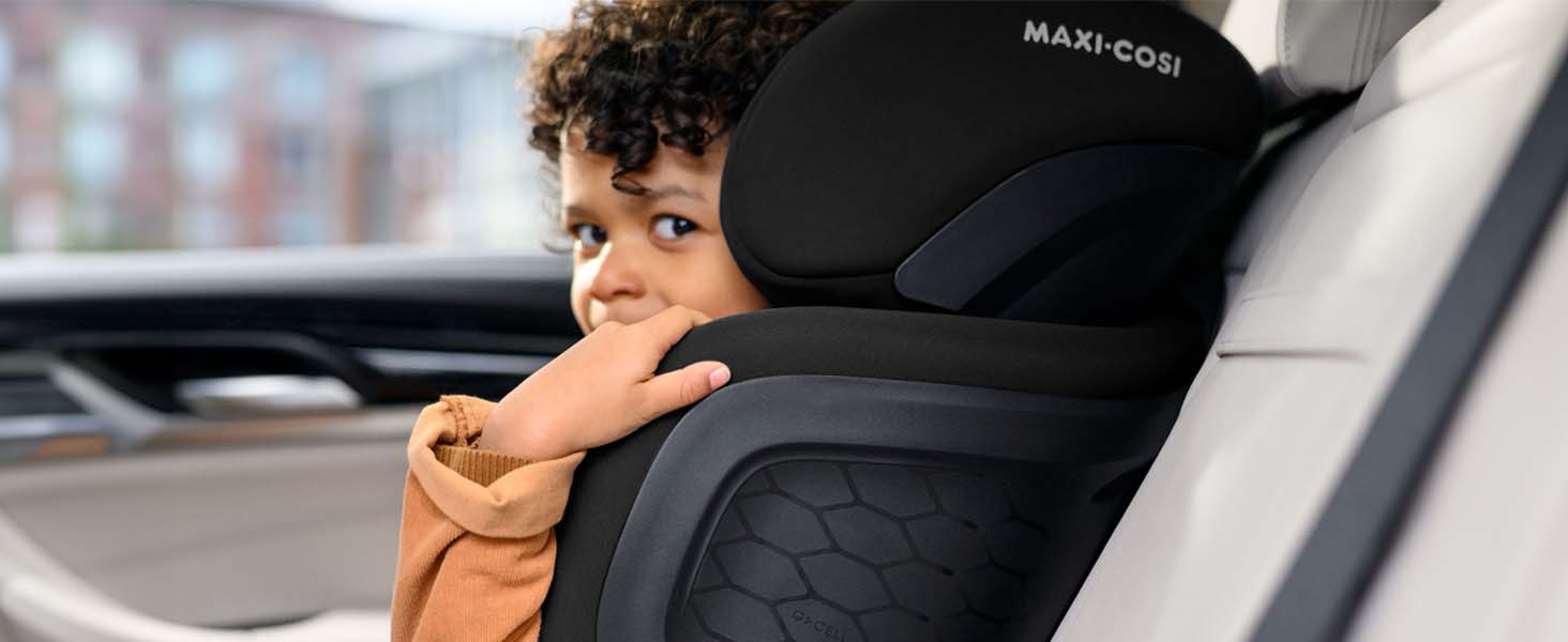 Автокрісло Maxi-Cosi Tanza i-Size, 3,5-12 років, 100-150 см, регулювання підголівника, портативне, з G-CELL захистом, Full Black