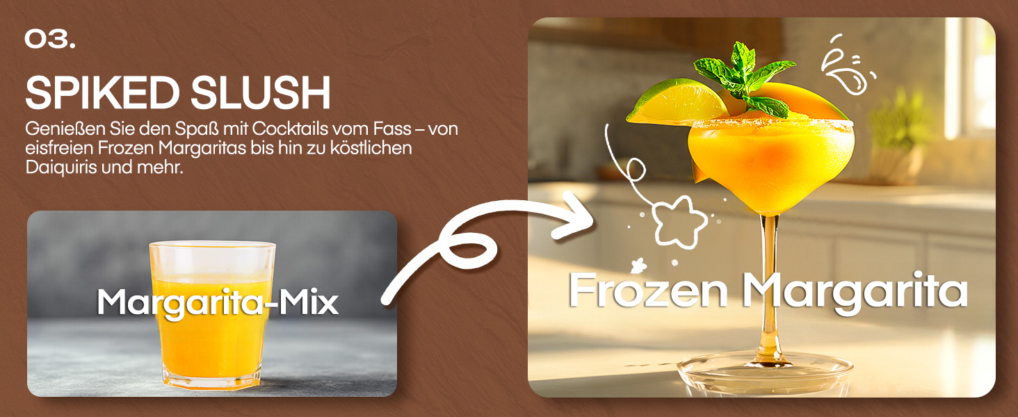 Машина для приготування сляш та коктейлів 2L, 5-в-1, Quickfreeze Technology, для дому