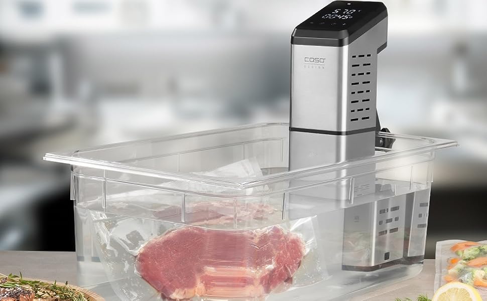 CASO SV400 Sous Vide Stick - Тест-переможець, для контейнерів до 20л, IPX7, компактний дизайн