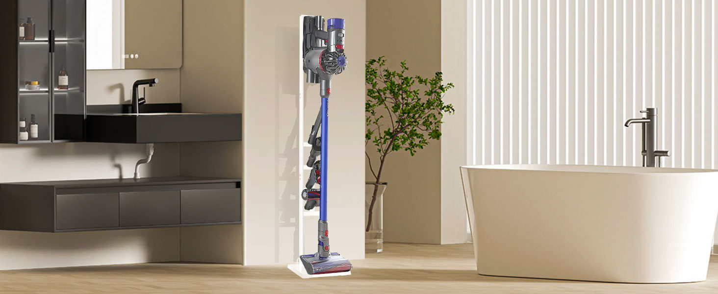 Підставка для пилососа OUTBROS для Dyson Gen5-V6, підлоговий кронштейн для ручного пилососа (білий)