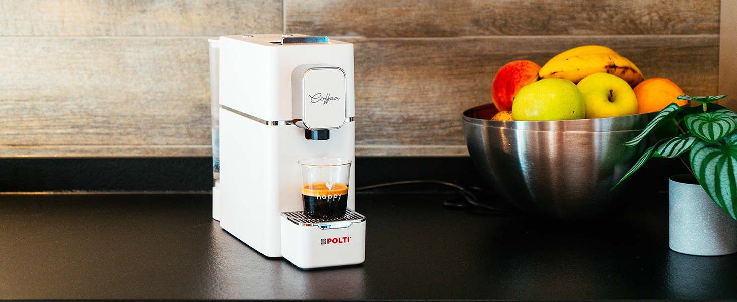 POLTI Coffea S15W: Еспресо-машина з підтримкою E.S.E. Pads, 19 Bar, біла