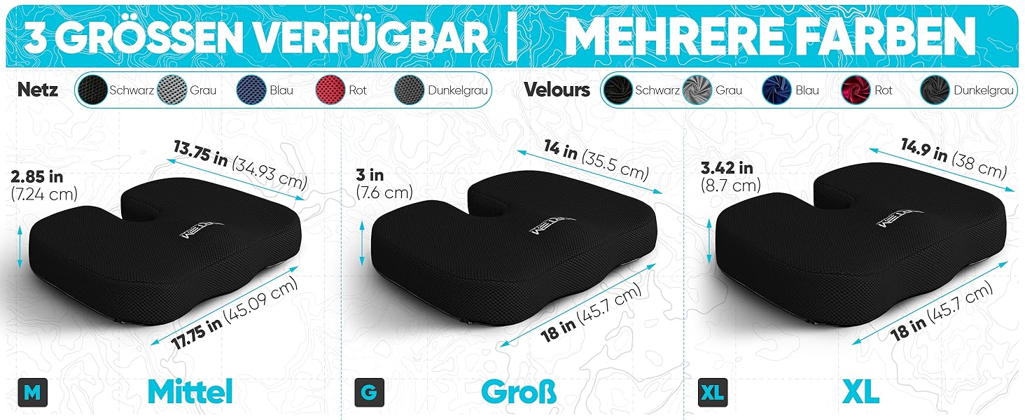 Подушка для сидіння FORTEM: м'яка, з піною з пам'яті, для офісного, ігрового крісла, авто, комп'ютерного крісла. Нековзна, знімний чохол сірого кольору.