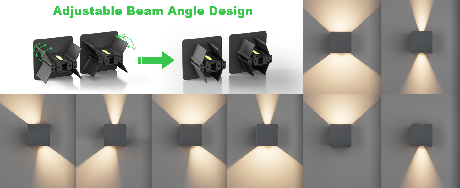 Klighten Вологостійкий вуличний світильник з датчиком руху 12W, IP65, 3000K, тепле біле світло, для внутрішнього та зовнішнього використання, регульований світловий потік, колір - темно-сірий