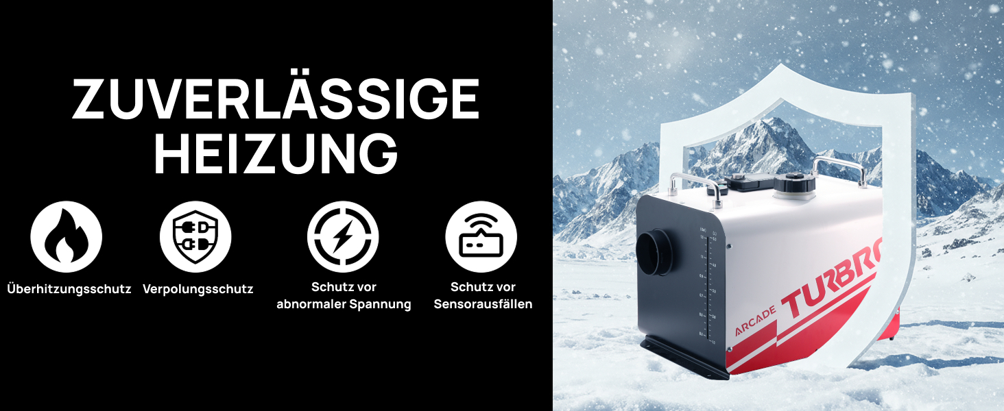 Дизевий опалювач TURBRO 8kW з баком 5L, 12V/24V, LCD-дисплеєм, пультом ДУ та Bluetooth, таймер, для автодому, вантажівки, човна, намету