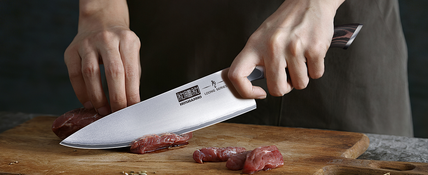 Набір кухонних ножів HOSHANHO: 5 штук, професійні, з нержавіючої сталі, для шеф-кухаря, ергономічні, у подарунковій коробці