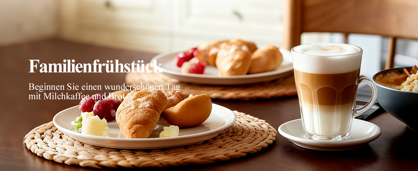 Електричний спінювач молока 5 в 1 - автоматичний спінювач молока з великим об'ємом, для гарячого та холодного молока, для капучино, лате, гарячого шоколаду, 500 мл, миється в посудомийній машині