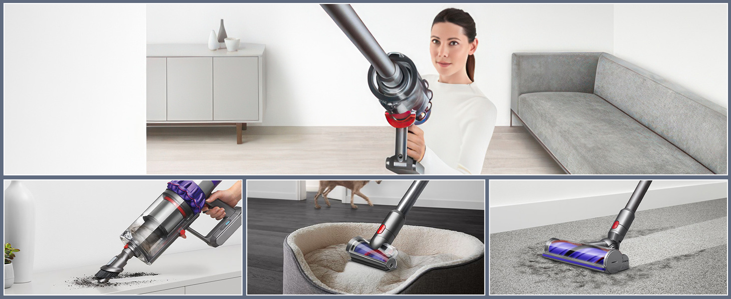 Акумулятор для пилососа Dyson V10 (Powtree) + фільтр та гвинти - 6.0Ah, сірий
