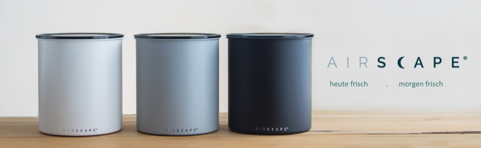 Контейнер для кави Airscape - 1,1 кг, чорний - герметичний, для зберігання свіжості