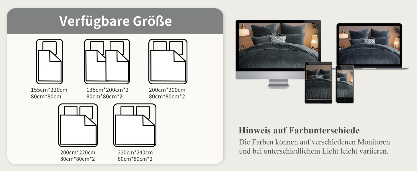 Зимова фланелева постільна білизна 200x220 - тепла, м'яка, з велюровим покриттям, набір постільної білизни з ковдрою 200x220 та двома наволочками 80x80, сірий колір