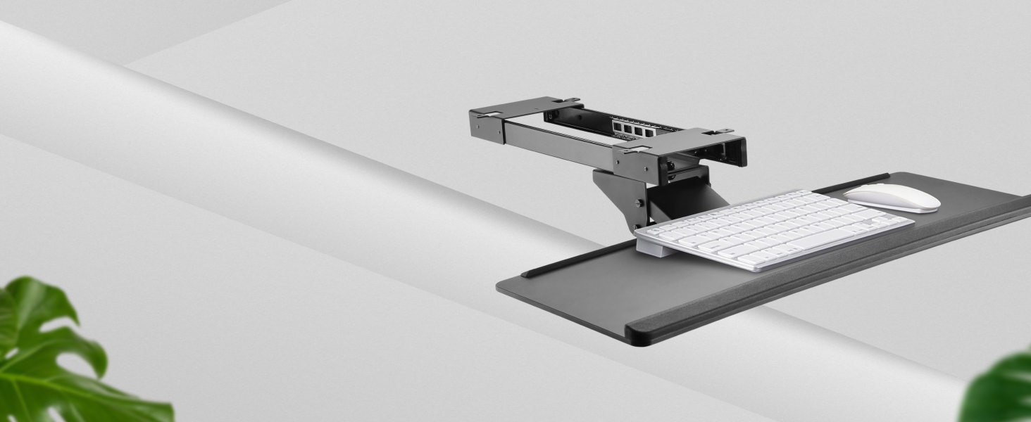 Підставка для клавіатури Ricoo - висувна, поворотна, настільна, універсальна, ергономічна, для ПК, CZ0200