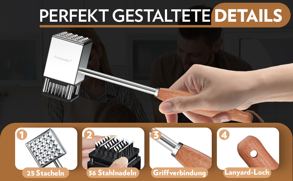 Пресс для бургерів Freelander з чавуну, набір для приготування смашених бургерів (діаметр 17.6 см, 20.5 см), прес для гриля з термостійкою ручкою, великий прес для гамбургерів, стейків, сендвічів (сріблястий)