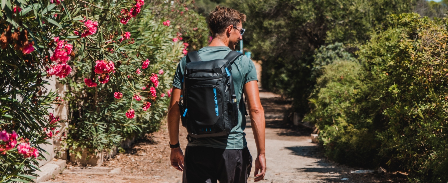 SPARTER Рюкзак-холодильник на 33/49 доз, ізольований терморюкзак, вологостійкий, легкий, для пляжу, подорожей, кемпінгу, обід (Оранжевий)