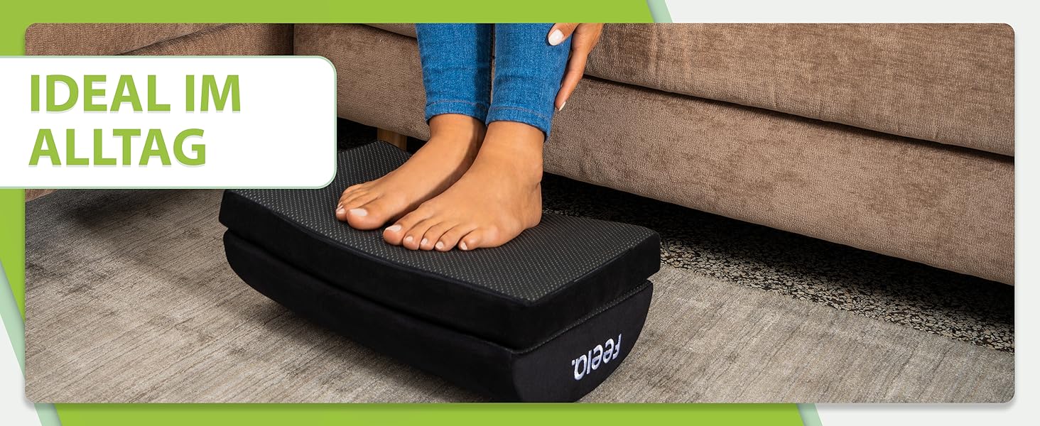 Підставка для ніг під стіл Feela® – ергономічна підставка для ніг, footrest для комфорту. Без термосумки