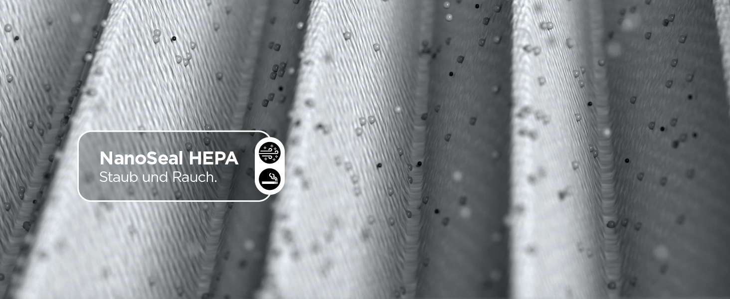 Повітряний очисник Shark NeverChange HP150EU: HEPA-фільтр на 5 років, 60 м², для дому, білий