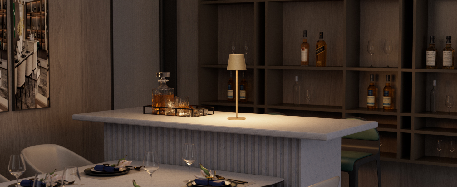 LED настільна лампа K-Bright 2 шт. з регулюванням яскравості, акумуляторна, бездротова, 3000K/4000K/6000K, USB-C, IP54, хакі, 2 шт.