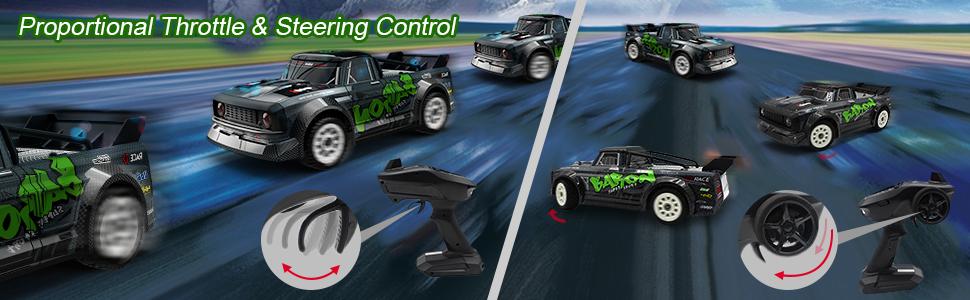 Радіокерований позашляховик FISCA 1/16 4WD Drift RC Автомобіль 2.4GHz 20MPH (SG-1603) - Швидкісний баггі для бездоріжжя