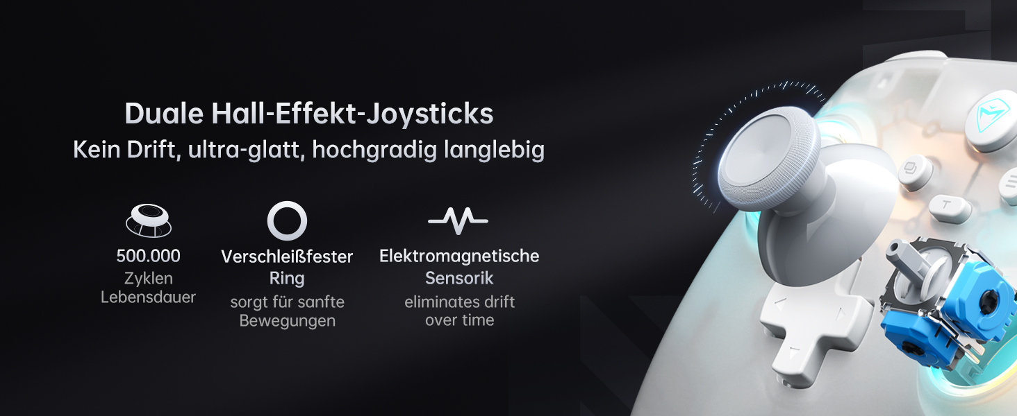 Геймпад Machenike G3V2 для PC, Switch, iOS, Android - Бездротовий контролер з RGB-підсвічуванням та програмованими кнопками