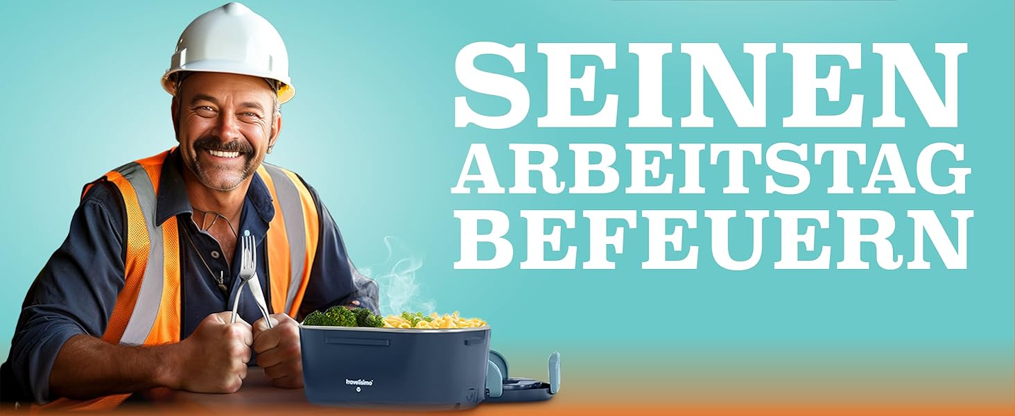 Електрична ланчбокс TRAVELISIMO 80W, 1,5L, 3-в-1, для авто/вантажівки, 12V/24V/220V, мікрохвильова функція, темно-синій