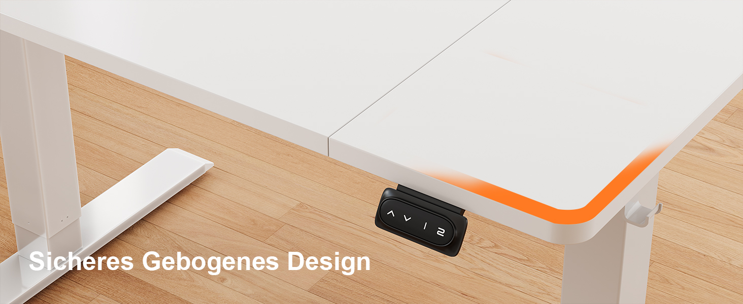 Електричний стіл JUMMICO з регулюванням висоти, пам'яттю, 140 x 60 см, білий