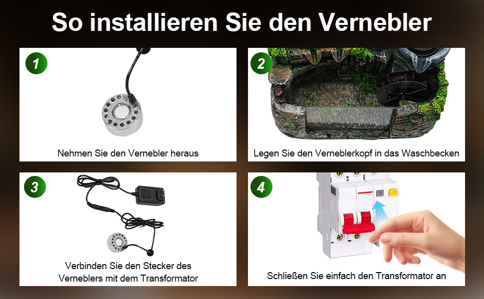 Настільний фонтан Zimmerbrunnen: міні-фонтан для дому, офісу, саду, кімнати, медитації, декору, подарунка