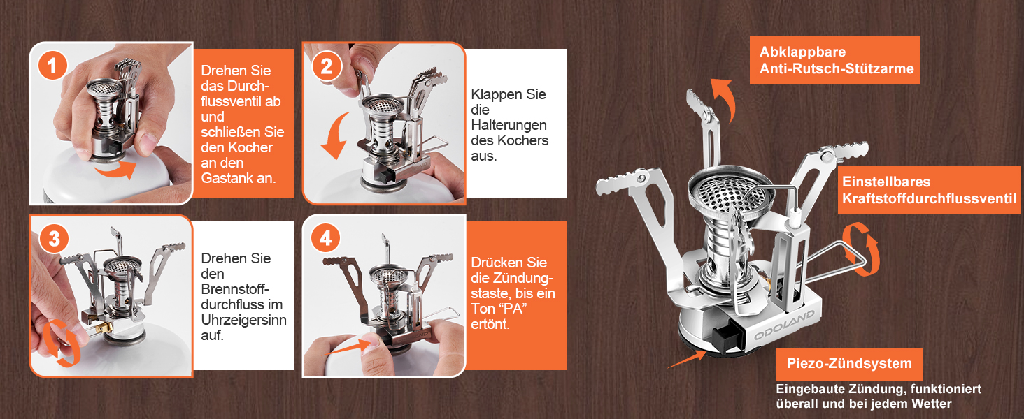 Набір кухонного посуду для кемпінгу Odoland 10 предметів: каструля, сковорода з антипригарним покриттям, тарілки, миски, виделки, ножі, ложки. Ідеально для кемпінгу, пікніків, походів та трекінгу. Виготовлений з нержавіючої сталі з захисною шкіряною обкладинкою.