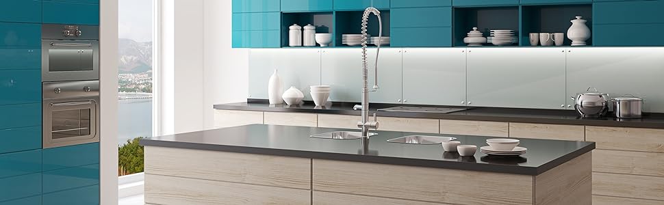 Змішувач для кухні Rousseau Sanitaire KØBEN 4060435 рожеве золото