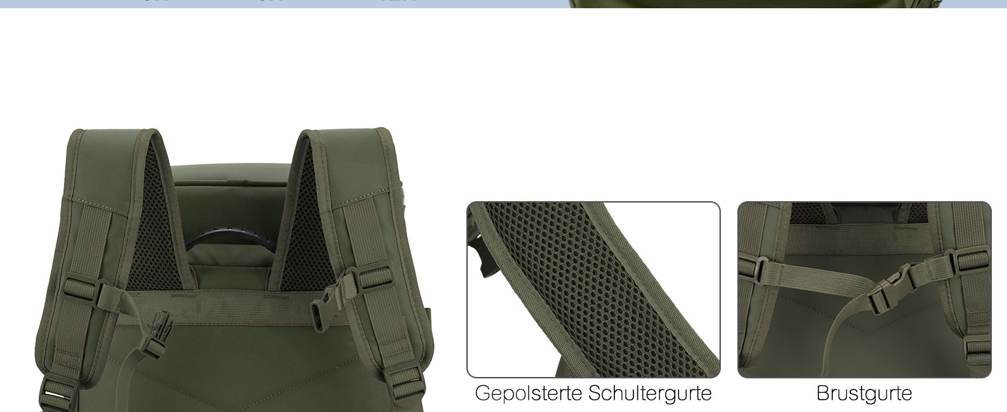 Рюкзак-холодильник 30L, водовідштовхуючий, для пікніка, відпочинку на природі, пляжу, кемпінгу (зелений)