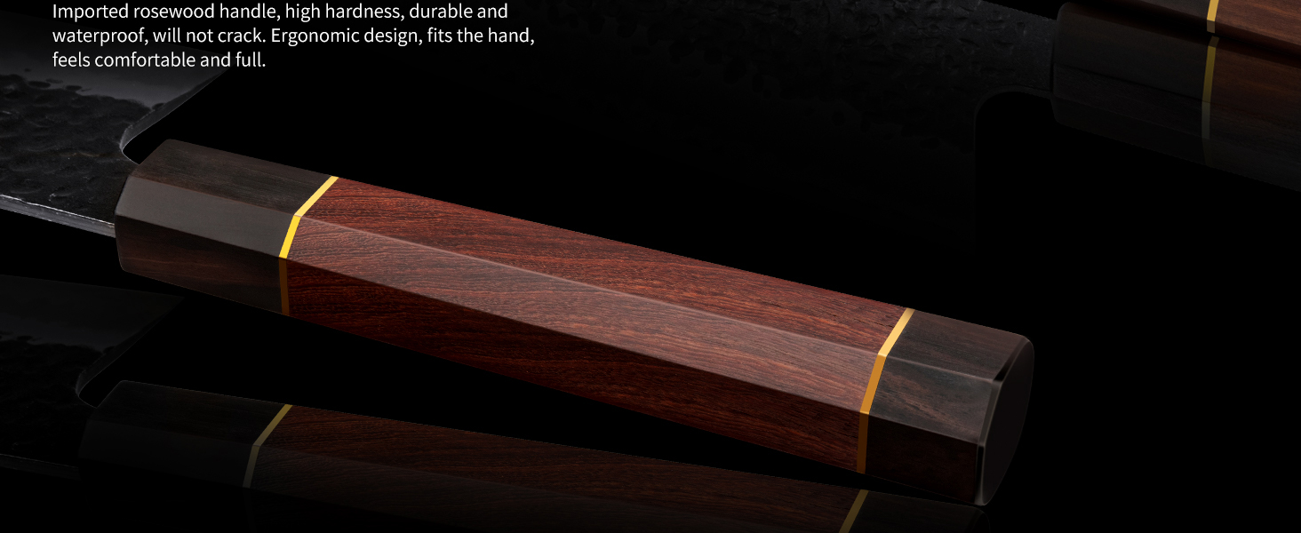 Японський ніж Santoku HOSHANHO 18 см з високоякісної сталі, кухонний ніж для професіоналів та дому, зручна ручка, подарункова коробка