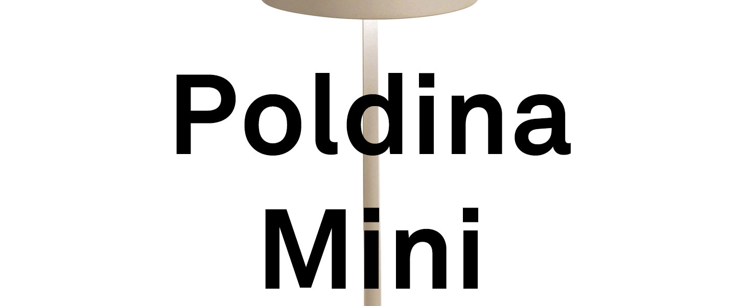 Zafferano Poldina Pro Mini - Бездротова LED-лампа для дому та вулиці, біла, з регулюванням яскравості, 30 см