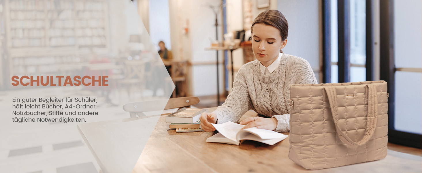 Сумка для ноутбука LOVEVOOK для жінок, 15.6 дюймів, хакі. Сумка-шоппер, робоча сумка, сумка для навчання, офісна сумка, сумка через плече для бізнесу та навчання