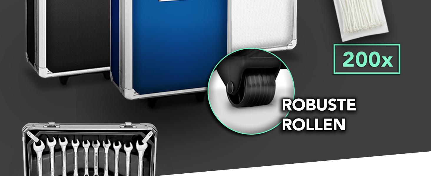 Набір інструментів TRESKO 1400 предметів у кейсі: професійний валіза з інструментами з Cr-V сталі (зелений)