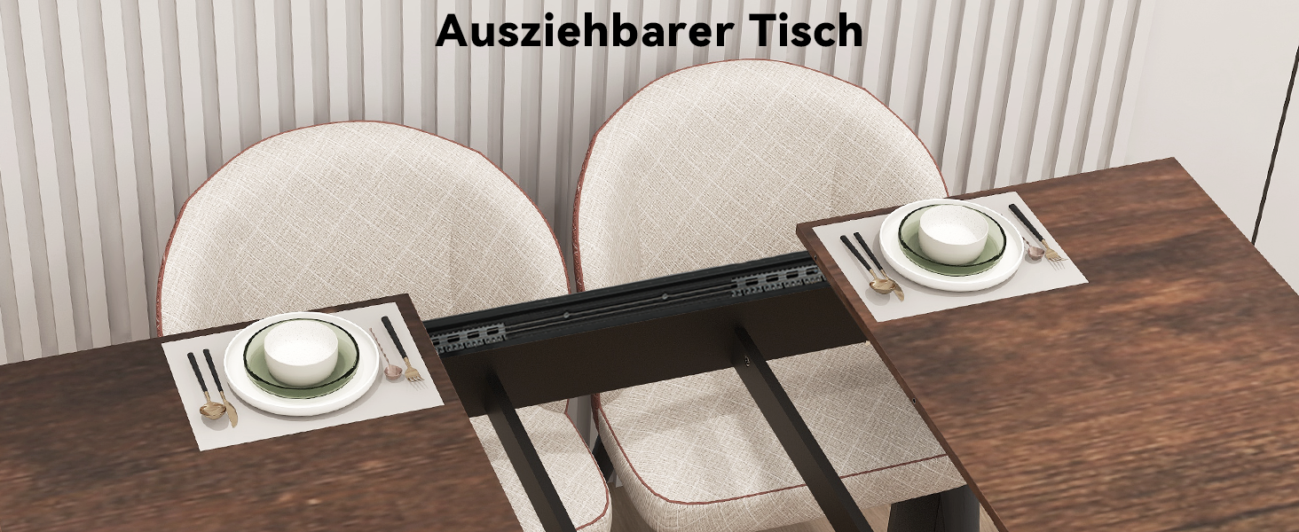 Розсувний обідній стіл Artethys 105/150x70 см - індустріальний стиль, для кухні, їдальні, вітальні