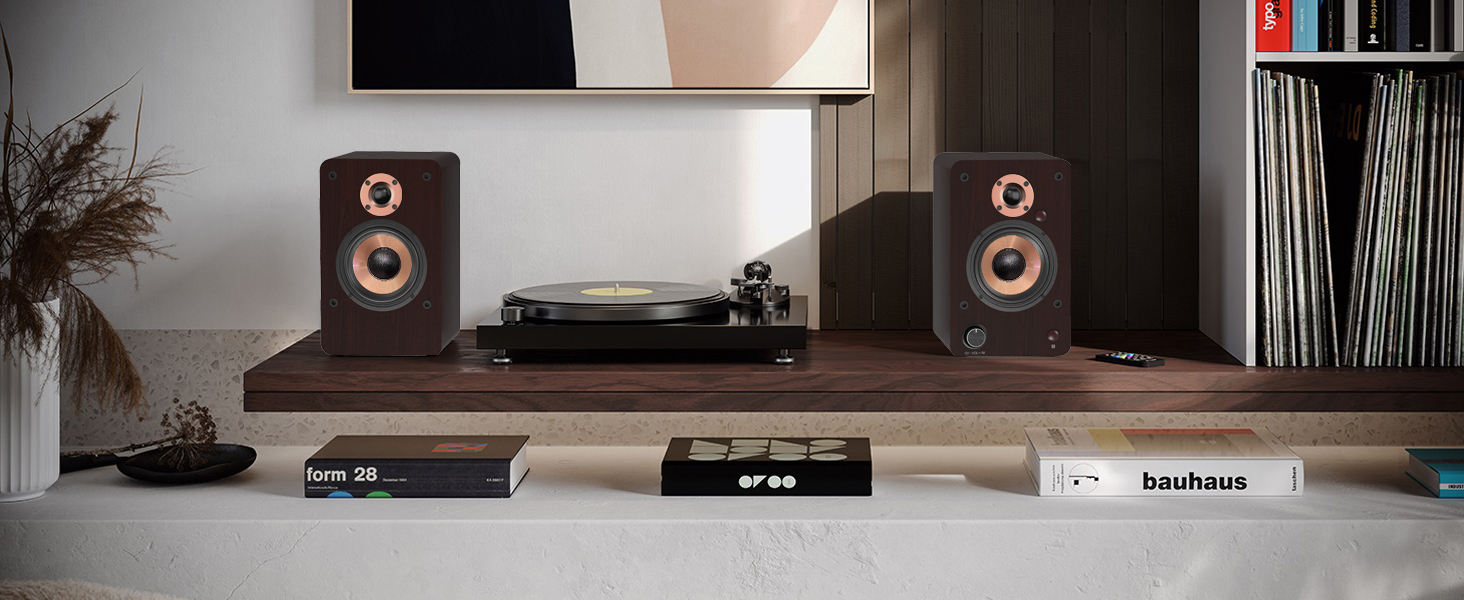 LONPOO LP-42S/LP-42M-BR: Компактні Bluetooth колонки з USB, AUX та виходом на навушники | 30W, 3-дюймовий динамік, дерев'яний корпус