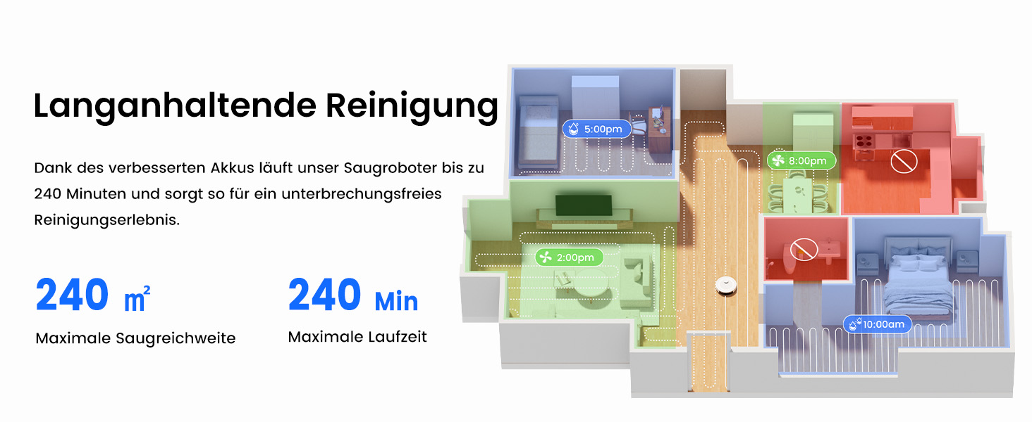 Робот-пилосос LEFANT M2S Pro з функцією миття, 5000Pa, лазерна навігація, LiDAR dToF, 150 хв, розпізнавання килимів, керування через додаток/голос, ідеальний для шерсті тварин, чорний