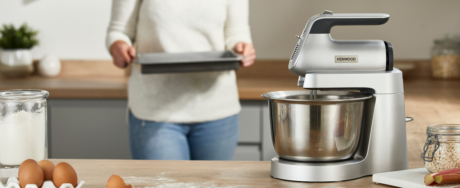 Кухонна машина-міксер Kenwood Chefette HMP54.000SI, чаша з нержавіючої сталі 3.5 л, 650 Вт, сріблястий