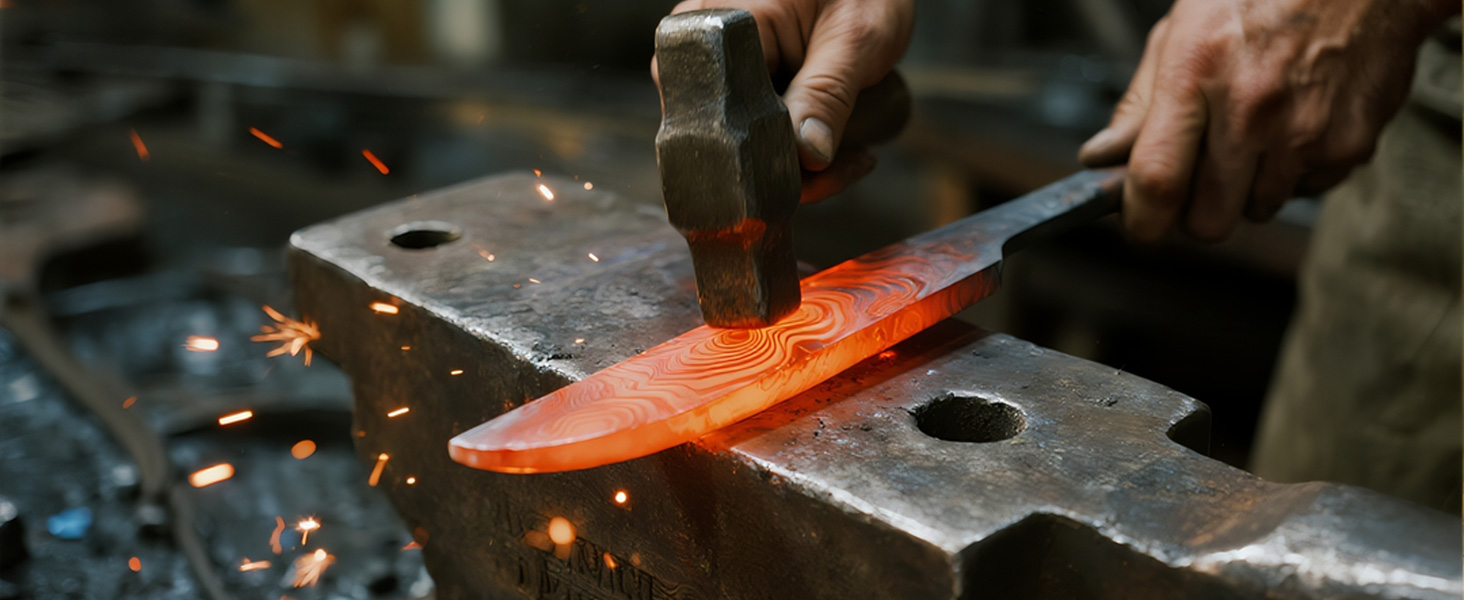 Японський ніж SHAN ZU 15 см з дамаської сталі, PRO Series - універсальний ніж для кухні з лезом з 67 шарів вуглецевої сталі та ручкою G10