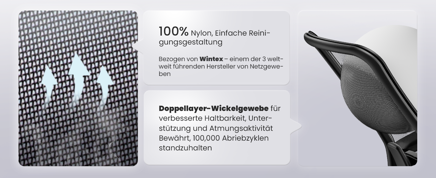 Офісний стілець ProtoArc Flexer Pro чорний з регулюванням глибини сидіння та дихаючою спинкою