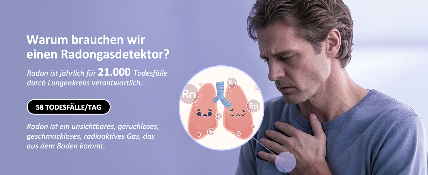 Детектор радону Inkbird Ink-RD1: коротко- та довгострокова перевірка рівня радону, EU-Bq/m³ версія, для дому, офісу, гаража