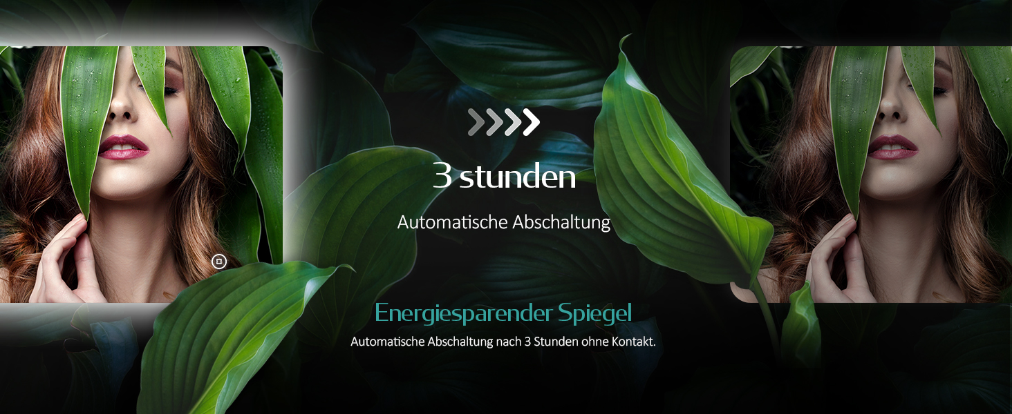 Дзеркало для ванної кімнати EMKE з підсвічуванням 40x60 см, антизапар, 2 кольори світла (тепле/холодне), вимикач-клавіша, IP44, енергозберігаюче, захищене від вибуху