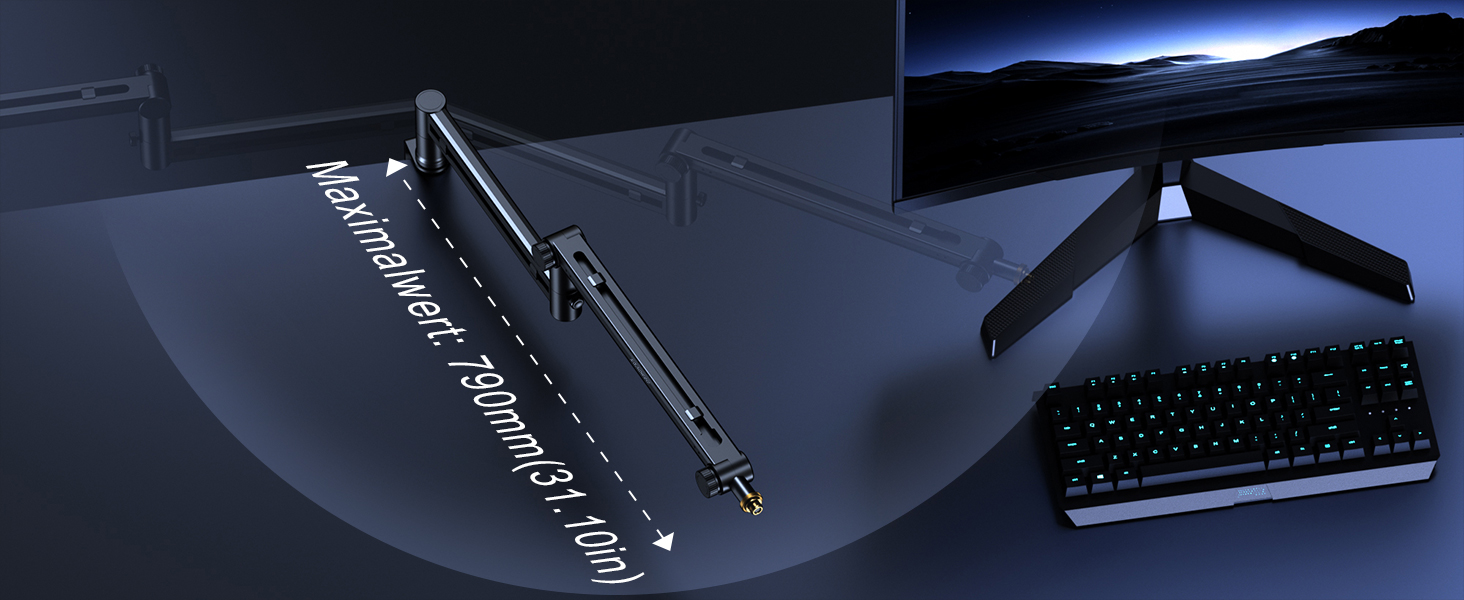 Стійка-тримач для мікрофона Aokeo AK-58 низькопрофільна, для HyperX QuadCast, SoloCast, Elgato Wave, Shure SM7B, Blue Yeti, Blue Snowball