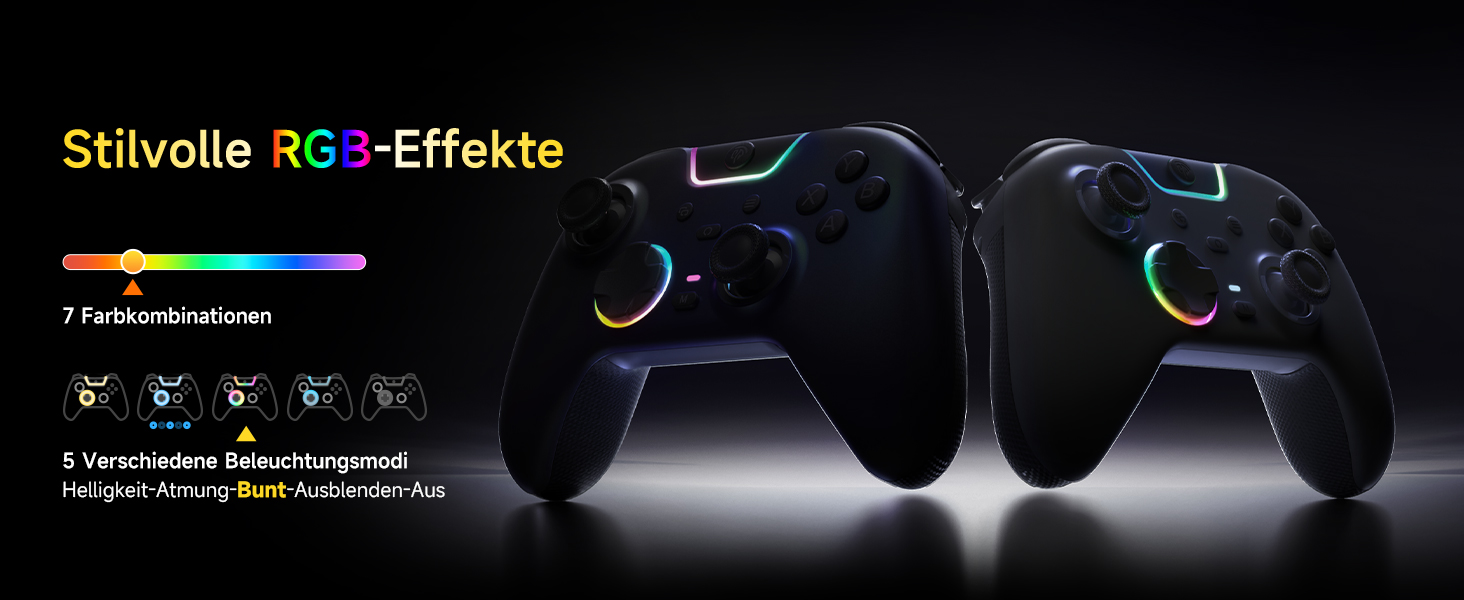 Бездротовий ігровий контролер EasySMX X05PRO для PC, Nintendo Switch, Android, iOS — Hall Joysticks, тихі кнопки, 2-рівневі тригери, 1000mAh, чорний